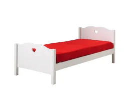 Kinderbett Amori 90x200cm Mädchen - weiß
