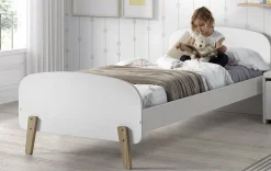 Kinderbett Kiddy 90x200 mit Bettkasten - weiß