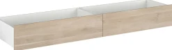 Kinderbett Sleep 90x200cm mit Bettkästen - weiß/Eiche Dekor