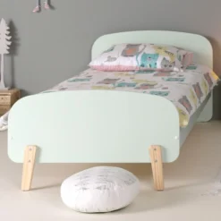 Kinder Vipack Kinderbett 90x200 cm mit Lattenrost und Nachttisch Kiddy-mint