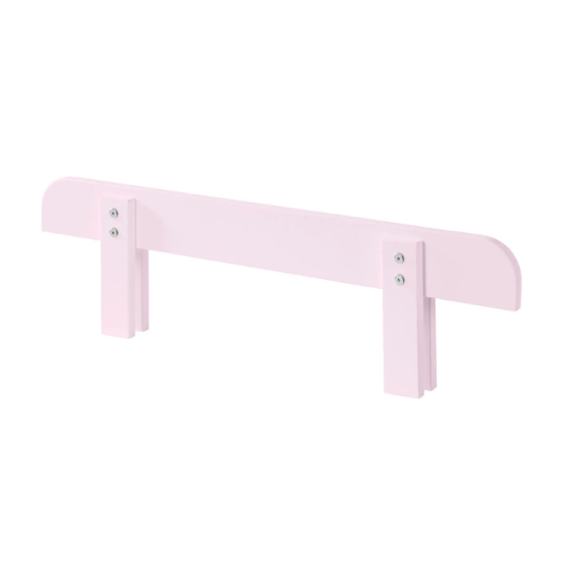 Kinderbett 90x200 mit Bettgitter - rosa