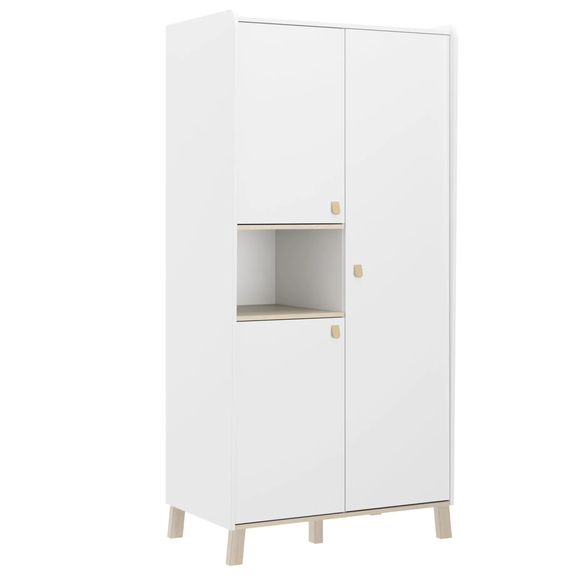 Kindergarderobe Aaron | 94 x 58 x 194 cm | Weiß