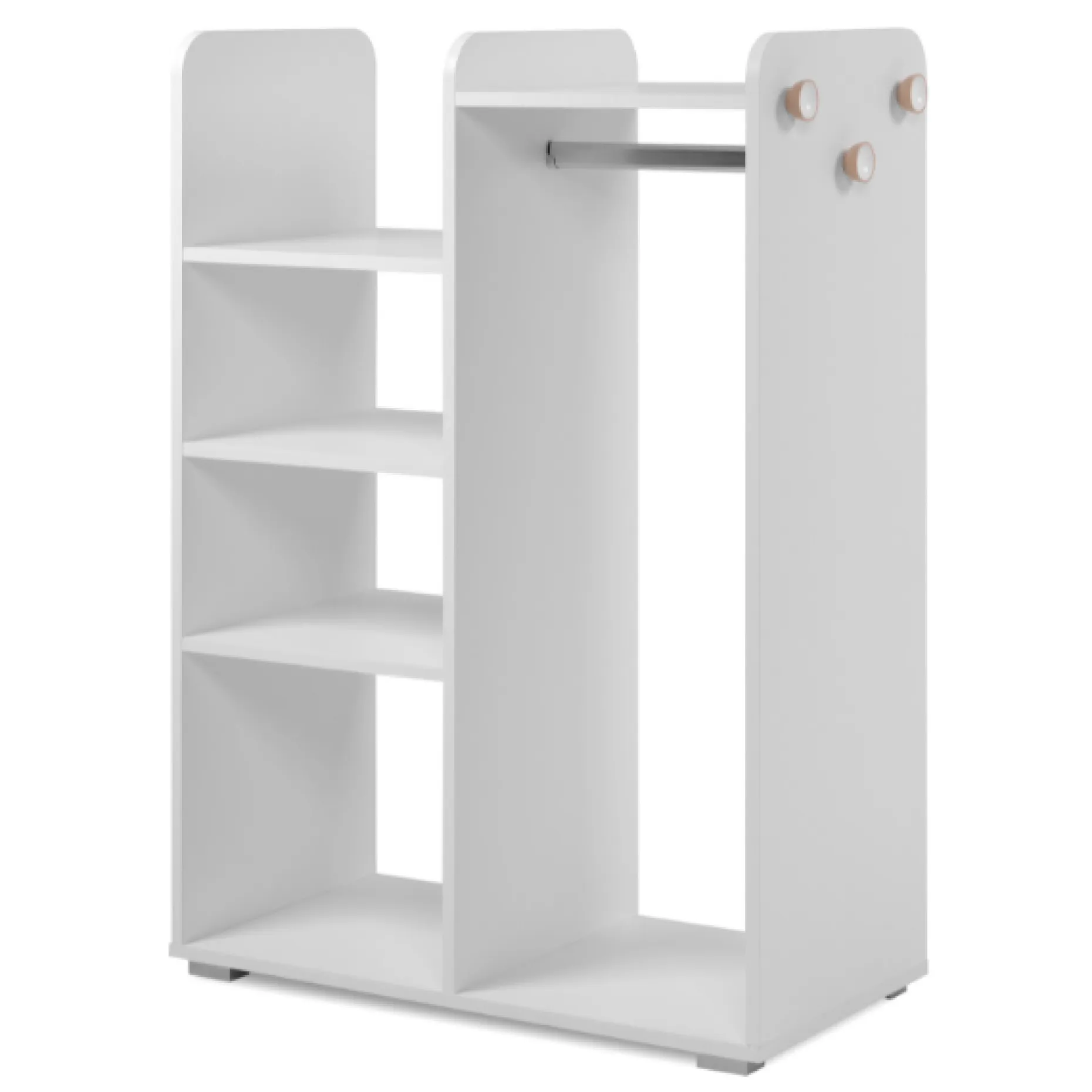 Kinderkleiderschrank Lala - 80x40x110cm - weiß
