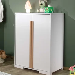 Kinderkleiderschrank London 98x56x116cm - weiß