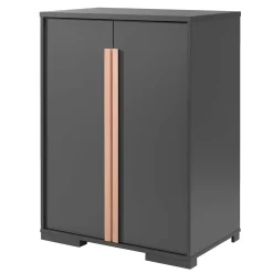 Kinderkleiderschrank London 98x56x116cm - anthrazit