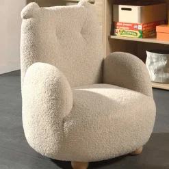 Kinder Vipack Kindersessel Rocky Bär - 60x57x67,5cm - Bouclé Stoff