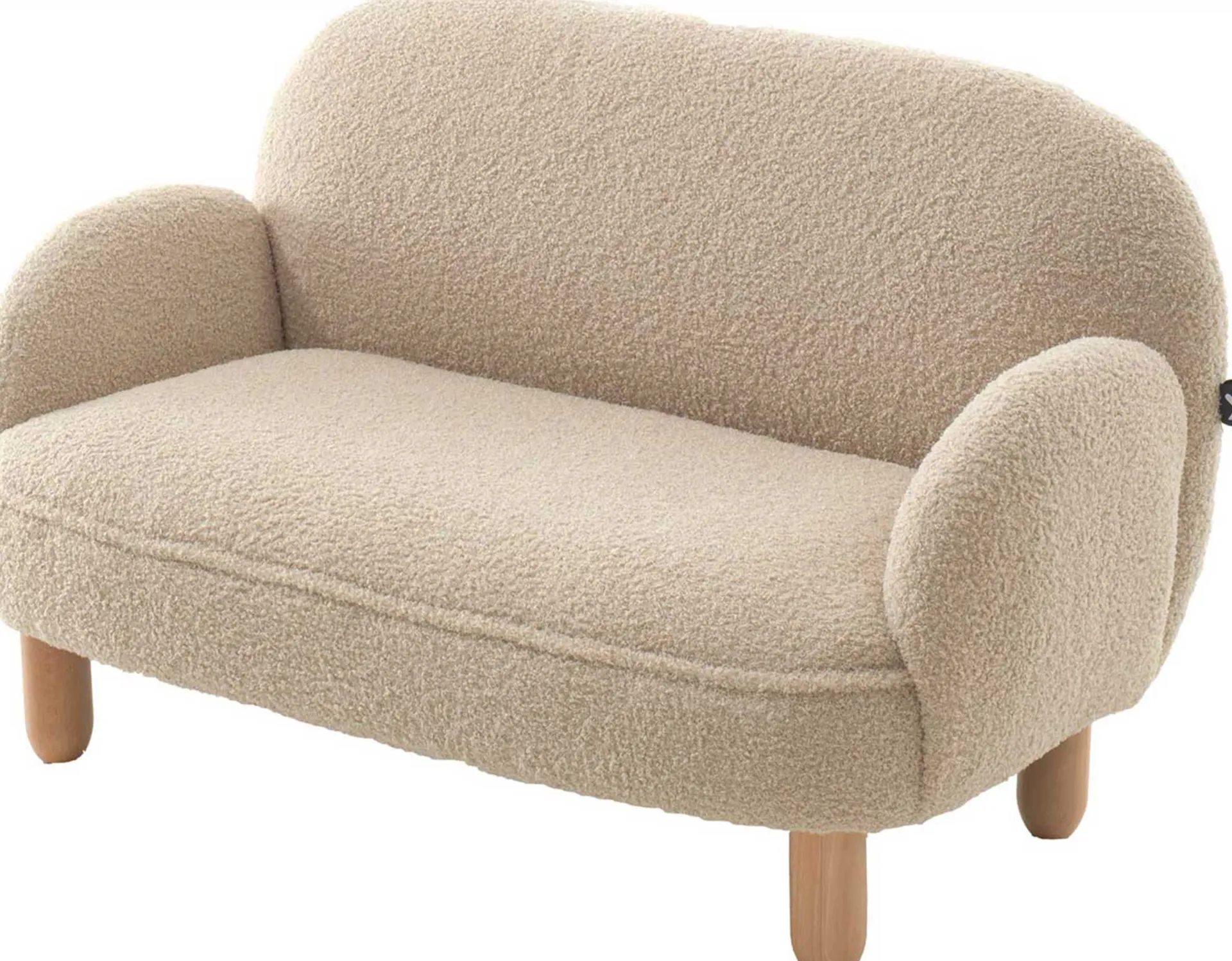 Kinder Vipack Kindersofa Rocky - 89x54x45cm - Bouclé-Stoff