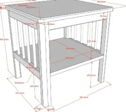 Kinder Vipack Kinderzimmer Forrest: Nachttisch, Bett 90x200, Kleiderschrank, Kommode - buche