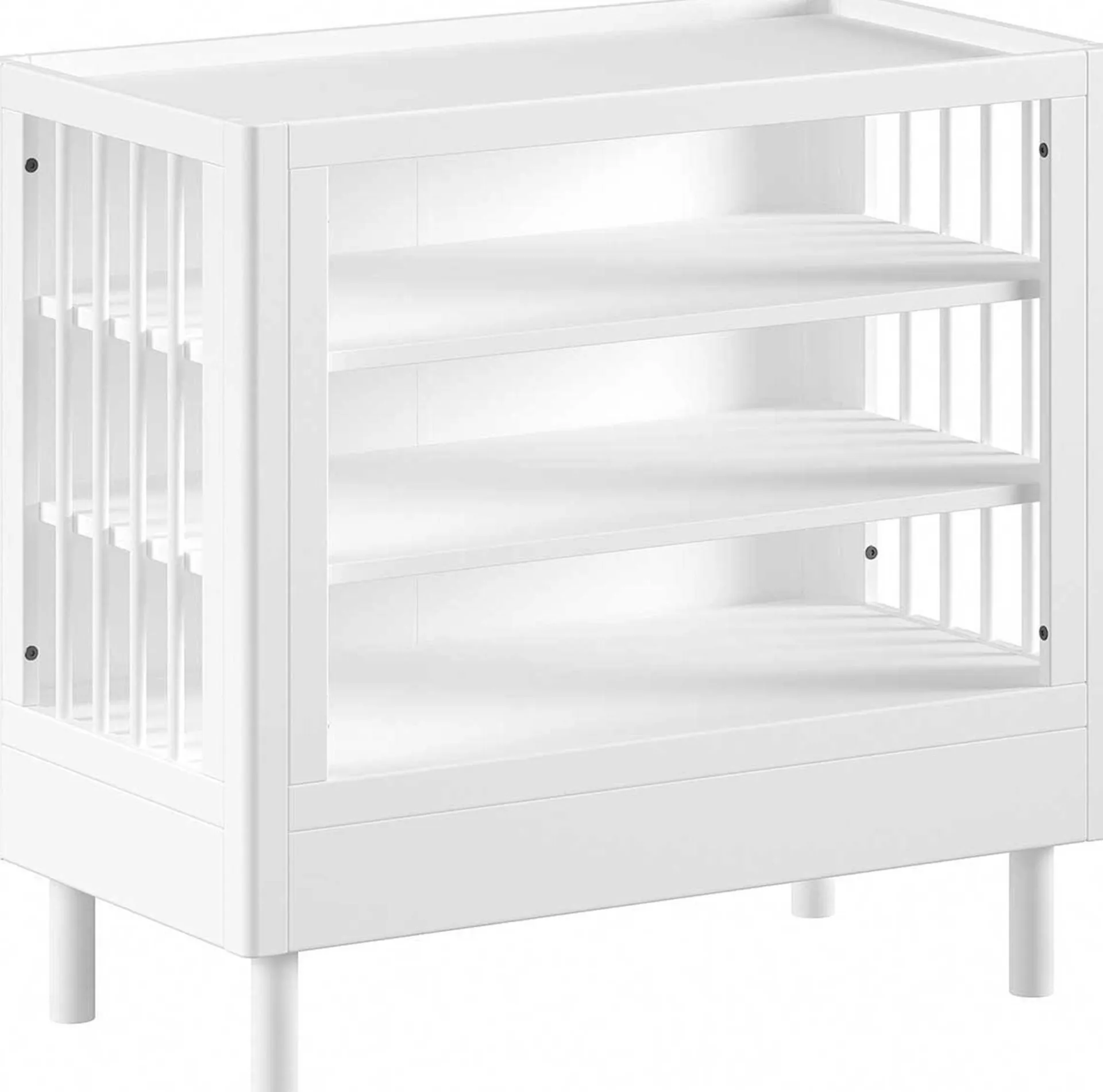 Kinder Vipack Kinderzimmer Forrest: Nachttisch, Bett 90x200, Kleiderschrank, Regal - buche