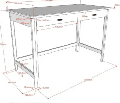 Kinder Vipack Kinderzimmer Forrest: Nachttisch, Bett 90x200, Kleiderschrank, Schreibtisch - buche