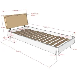 Kinder Vipack Kinderzimmer Forrest: Nachttisch, Bett 90x200, Kleiderschrank, Regal - buche