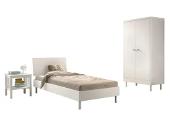Kinder Vipack Kinderzimmer Forrest: Nachttisch, Bett 90x200, Kleiderschrank - buche