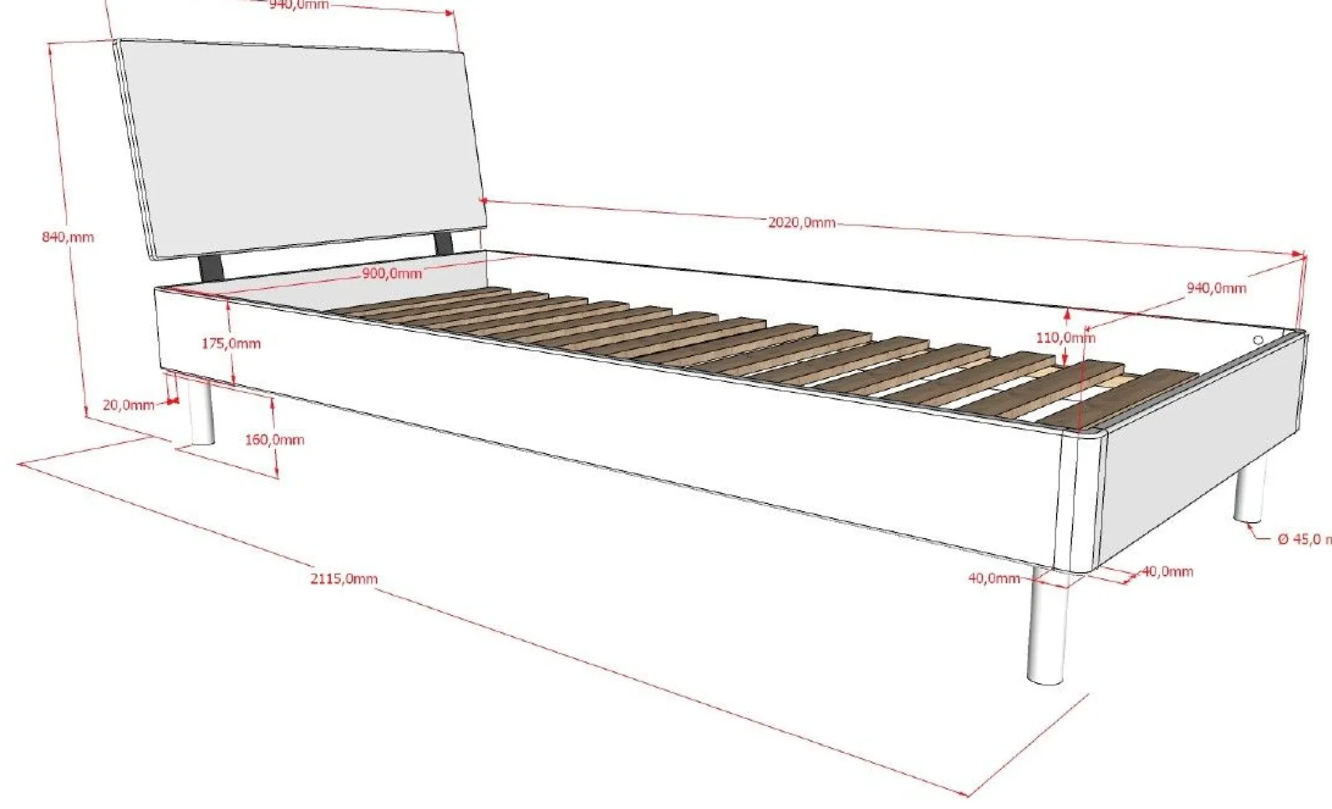 Kinder Vipack Kinderzimmer Forrest: Nachttisch, Bett 90x200, Kleiderschrank, Schreibtisch - buche