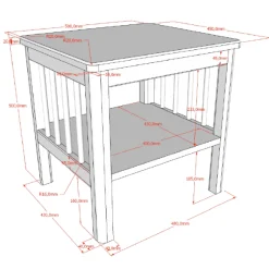 Kinderzimmer Forrest: Nachttisch, Bett 90x200, Kleiderschrank - Weißbuche