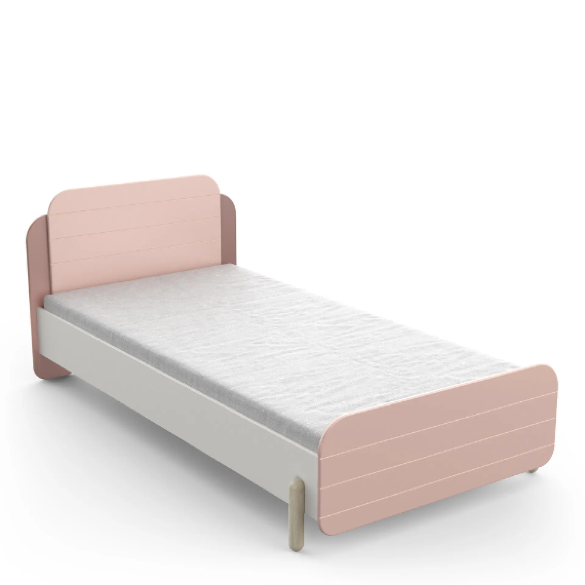 Kinder CBA Kinderzimmer Janne: Bett 90x200cm, Nachttisch, Kleiderschrank, Schreibtisch - /weiß