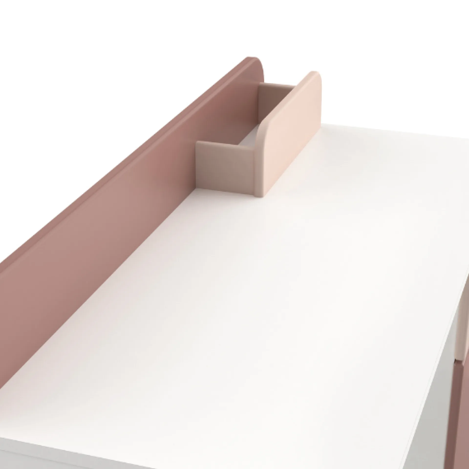 Kinder CBA Kinderzimmer Janne: Bett 90x200cm, Nachttisch, Kleiderschrank, Schreibtisch - /weiß