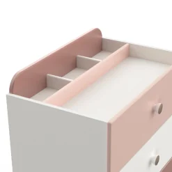 Kinder CBA Kinderzimmer Janne: Bett 90x190cm, Nachttisch, Kommode, Kleiderschrank - /weiß