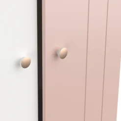 Kinder CBA Kinderzimmer Janne: Bett 90x190cm, Nachttisch, Kommode, Kleiderschrank - /weiß