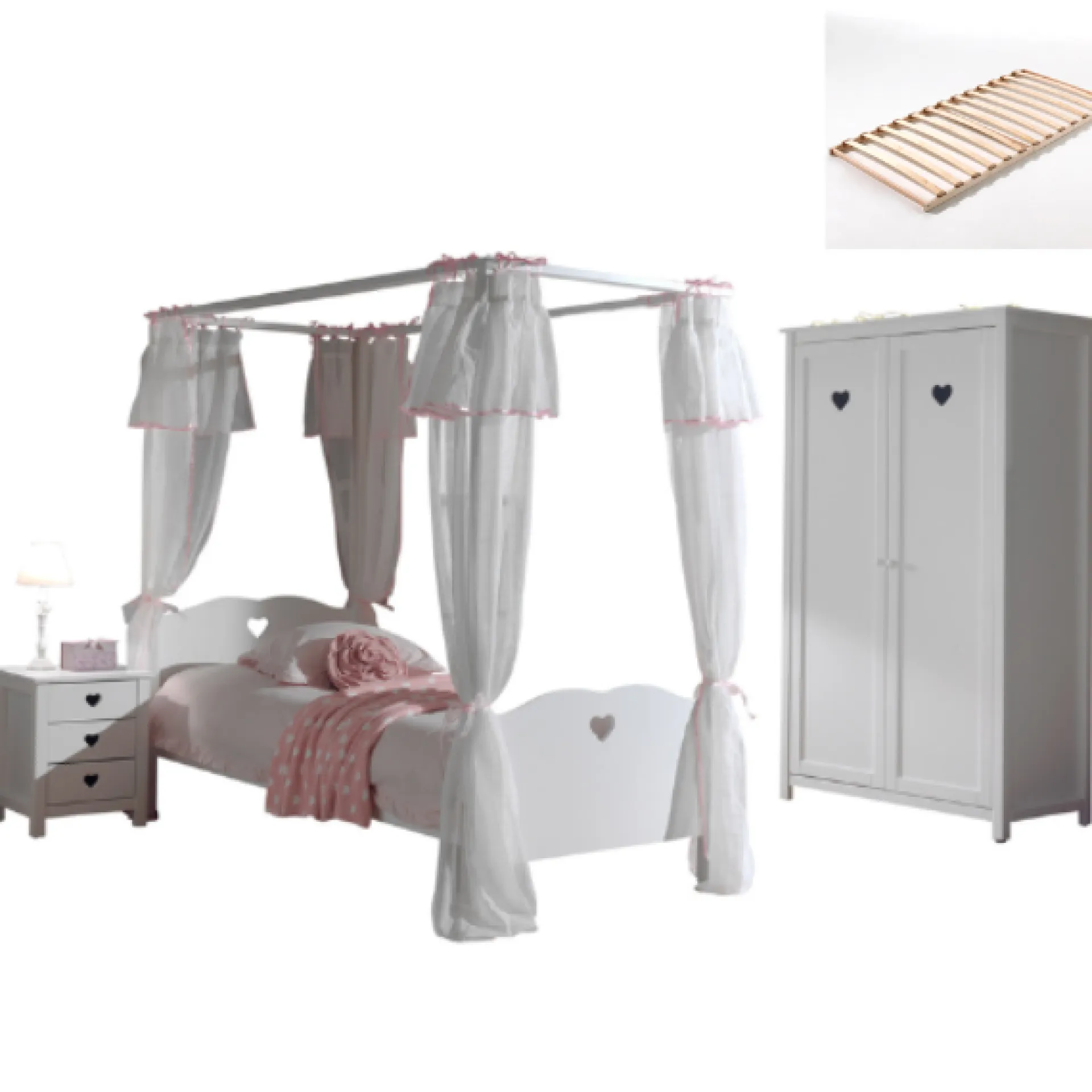 Kinder Vipack Kinderzimmerkombination Amori 10 (inkl. Lattenrost)-