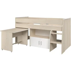 Kinder Parisot Kinderzimmerkombination Charly 90x200 | Halbhohes Bett und Kleiderschrank