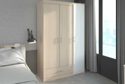 Kinder Parisot Kinderzimmerkombination Charly 90x200 | Halbhohes Bett und Kleiderschrank