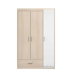 Kinder Parisot Kinderzimmerkombination Charly 90x200 | Kinderbett, Nachttisch, Kleiderschrank, Kommode