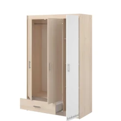 Kinder Parisot Kinderzimmerkombination Charly 90x200 | Kinderbett, Nachttisch, Kleiderschrank