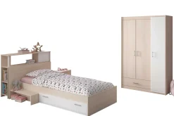 Kinder Parisot Kinderzimmerkombination Charly 90x190 | Kinderbett, Rückenteil, Kleiderschrank