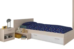 Kinder Parisot Kinderzimmerkombination Charly 90x200 | Kinderbett, Nachttisch