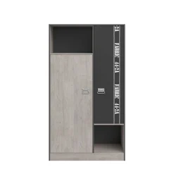 Kinder Parisot Kinderzimmer-Set Fabric | Kinderbett, Schubladen-Set, Nachttisch, Kleiderschrank