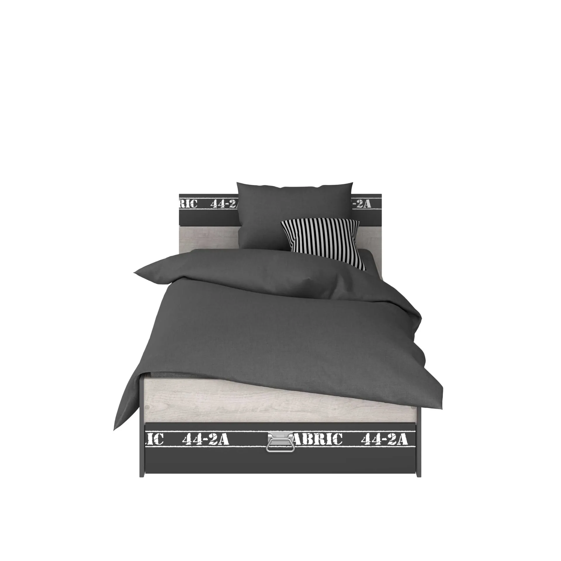 Kinder Parisot Kinderzimmer-Set Fabric | Kinderbett, Bettschubladen-Set, Nachttisch, Kleiderschrank, Kommode