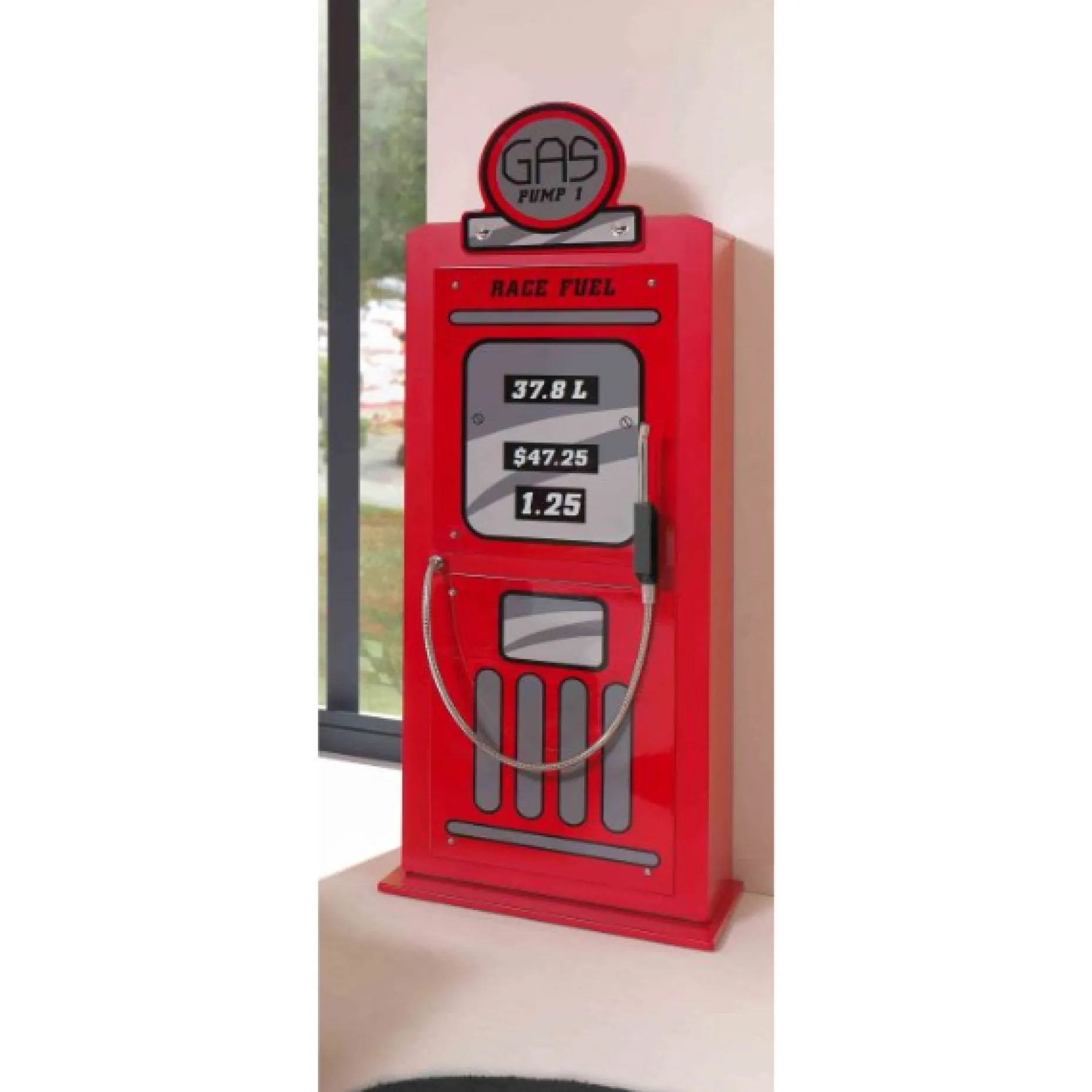 Kinderzimmer-Set Feuerwehr - Feuerwehrbett & Kleiderschrank - MDF/rot