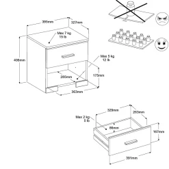 Kinder Parisot Kinderzimmer-Set Galaxy | Einzelbett, Nachttisch |