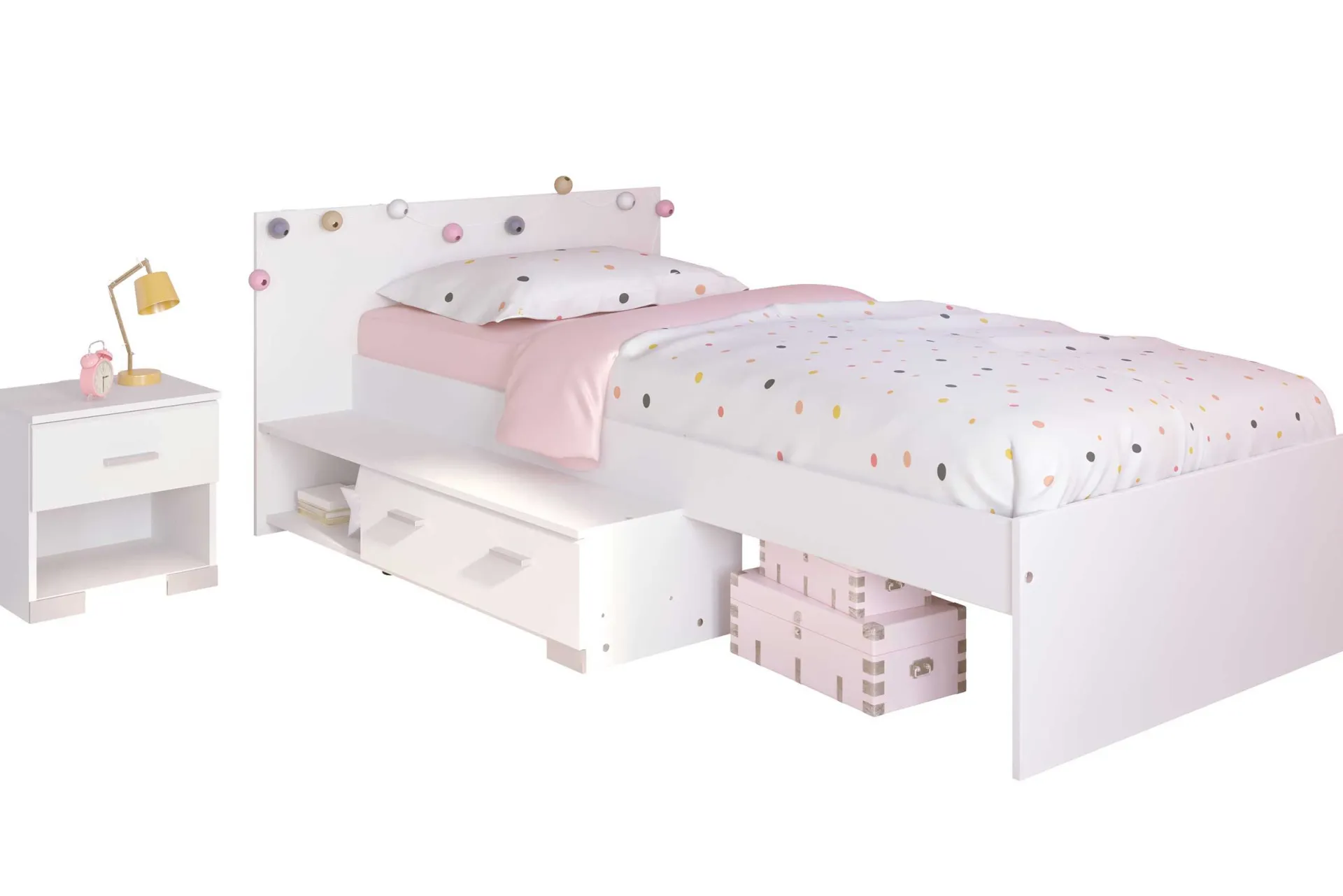 Kinder Parisot Kinderzimmer-Set Galaxy | Einzelbett, Nachttisch |
