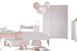 Kinder Parisot Kinderzimmer-Set Galaxy | Einzelbett, Kommode, Schreibtisch, Kleiderschrank, Nachttisch |