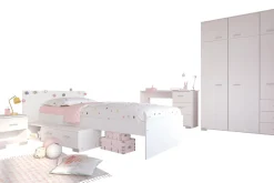 Kinder Parisot Kinderzimmer-Set Galaxy | Einzelbett, Schreibtisch, Kleiderschrank, Nachttisch |