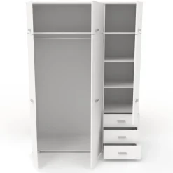 Kinder Parisot Kinderzimmer-Set Galaxy | Einzelbett, Schreibtisch, Kleiderschrank |