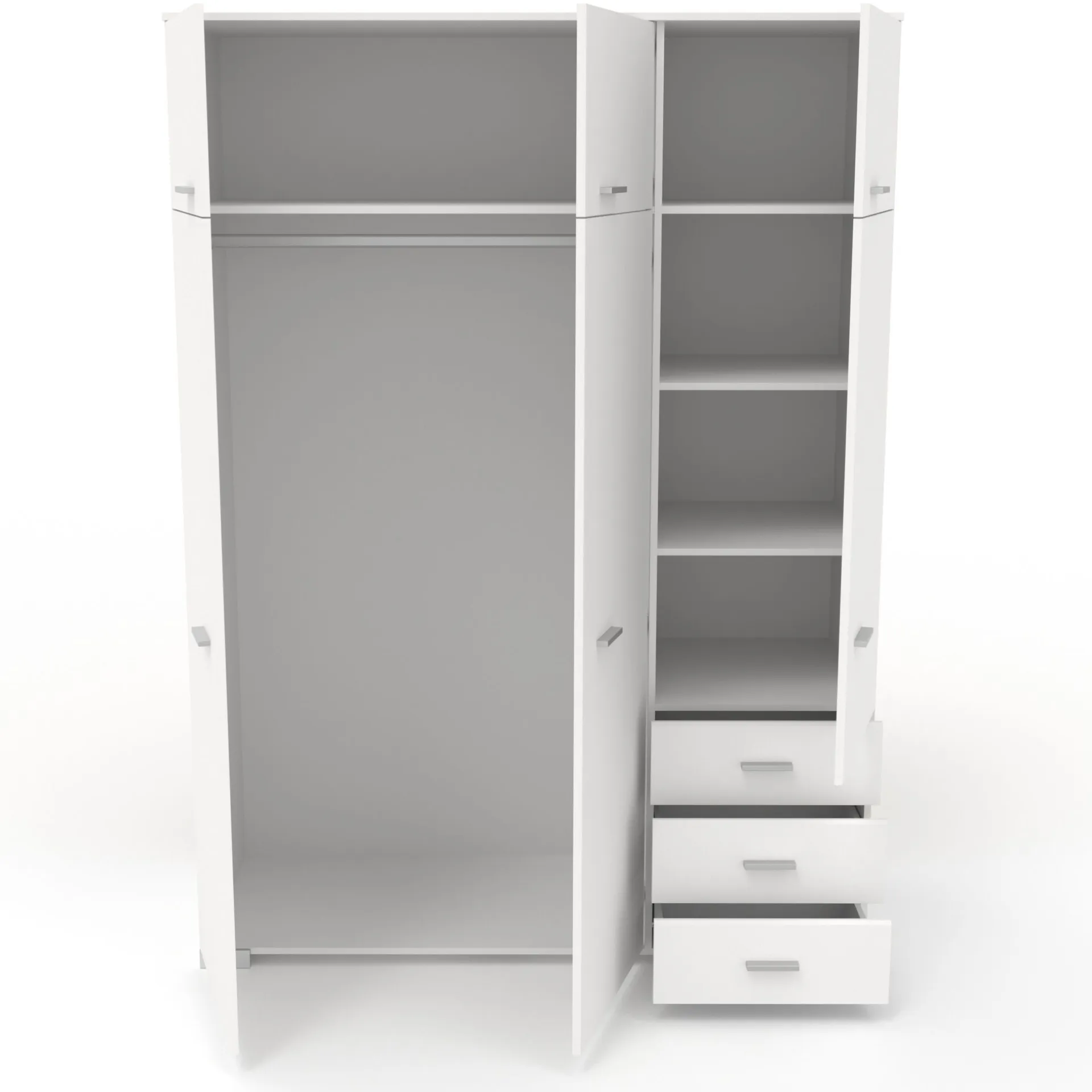 Kinder Parisot Kinderzimmer-Set Galaxy | Einzelbett, Schreibtisch, Kleiderschrank |