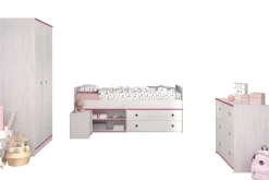 Kinder Parisot Kinderzimmer-Set Smoozy | Kabinenbett, Schreibtisch, Nachttisch, Kommode |