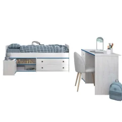 Kinder Parisot Kinderzimmer-Set Smoozy | Kabinenbett, Schreibtisch und Nachttisch |