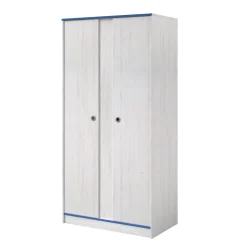 Kinderzimmer-Set Smoozy | Kinderbett, Kleiderschrank und Nachttisch | Weiß