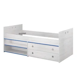 Kinderzimmer-Set Smoozy | Kinderbett, Kleiderschrank und Nachttisch | Weiß