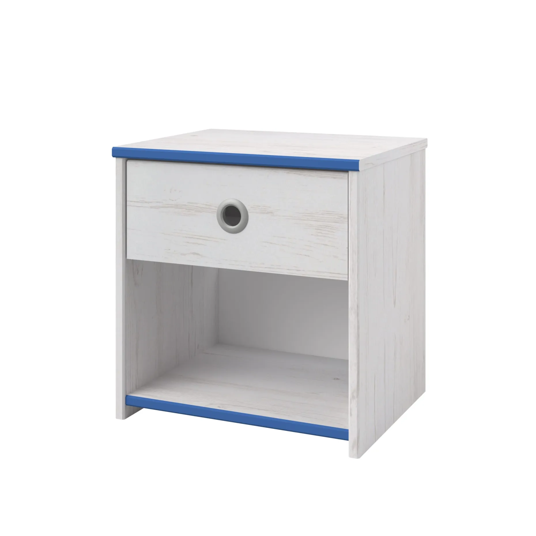 Kinderzimmer-Set Smoozy | Kinderbett, Kleiderschrank und Nachttisch | Weiß