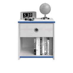 Kinderzimmer-Set Smoozy | Kinderbett, Kleiderschrank und Nachttisch | Weiß