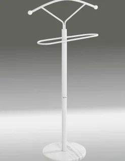 Kingston Kleiderständer - 50x32x105 cm - Stahl/Marmor