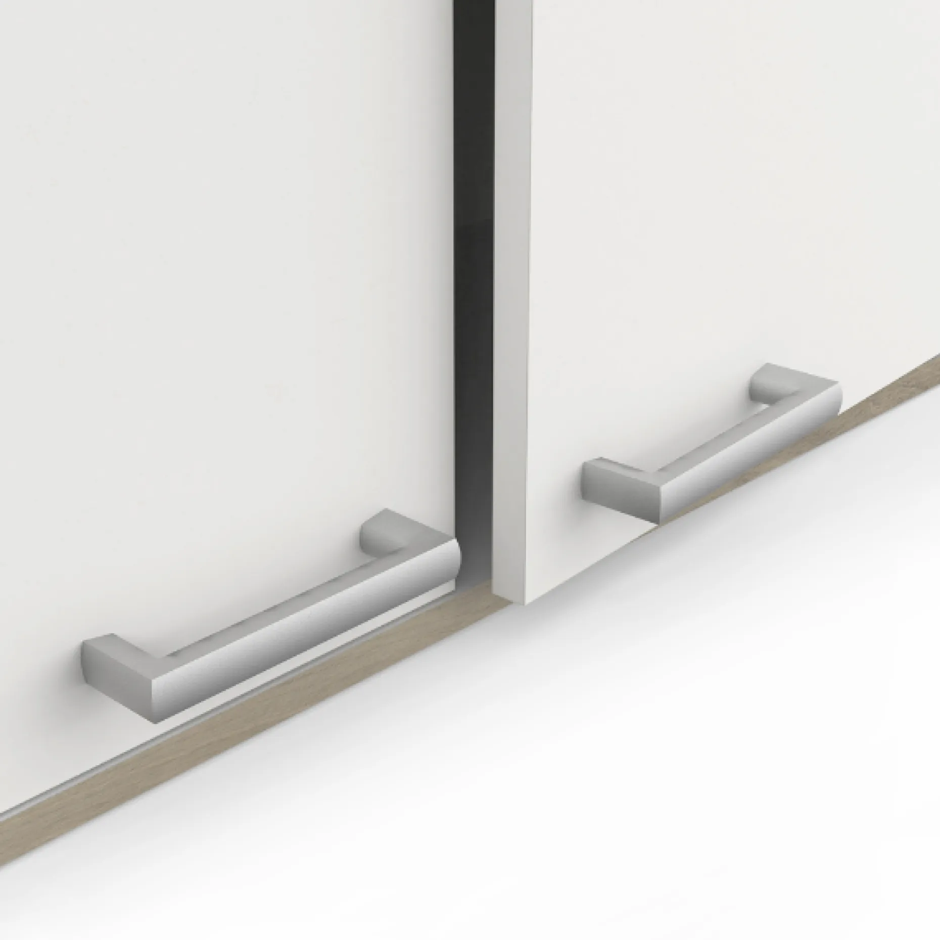 Kitchenette Chef - Oberschrank, Unterschränke für Backofen, Spüle und Kochfeld - Weiß/MDF