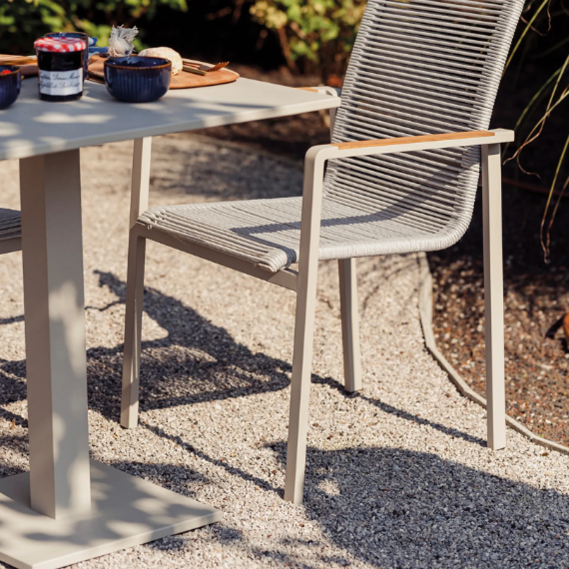 Gescova Klappbarer Gartentisch Fremantle - Aluminium - 70x70x75cm