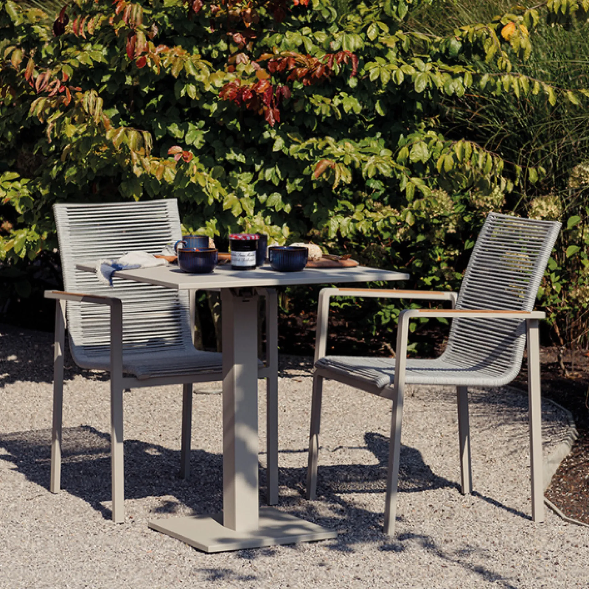 Gescova Klappbarer Gartentisch Fremantle - Aluminium - 70x70x75cm