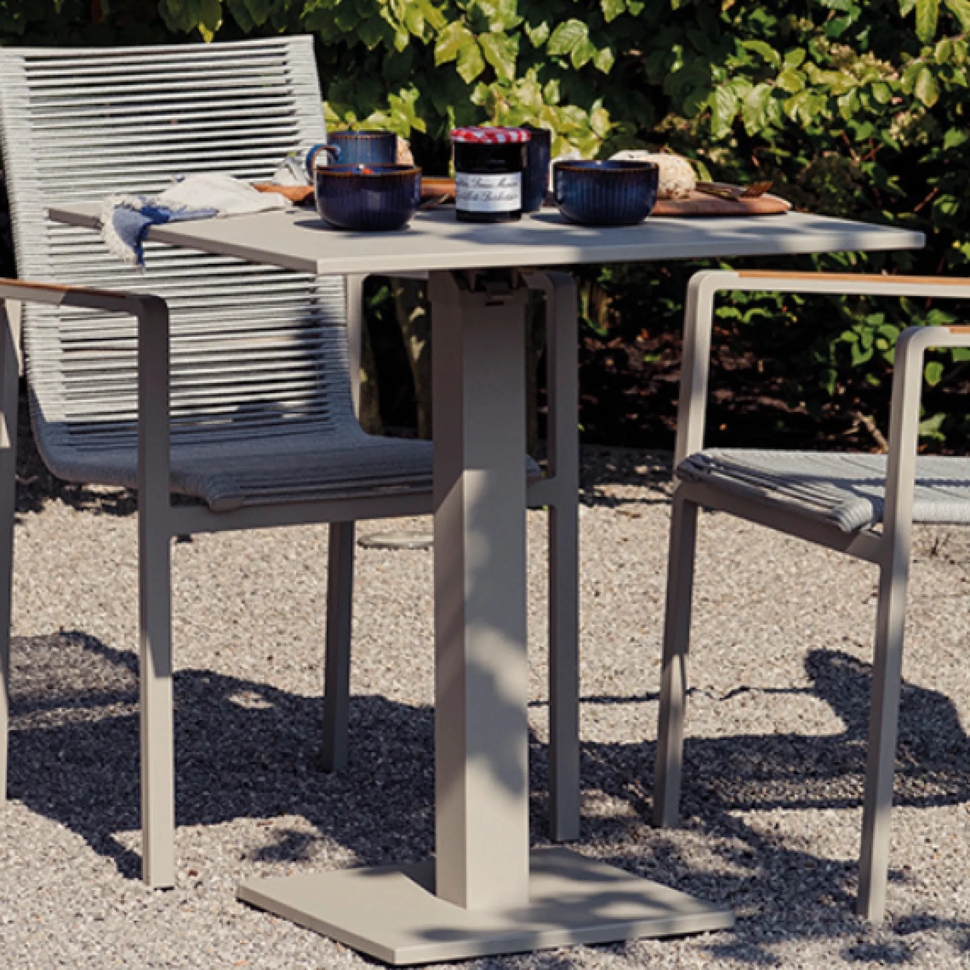 Gescova Klappbarer Gartentisch Fremantle - Aluminium - 70x70x75cm