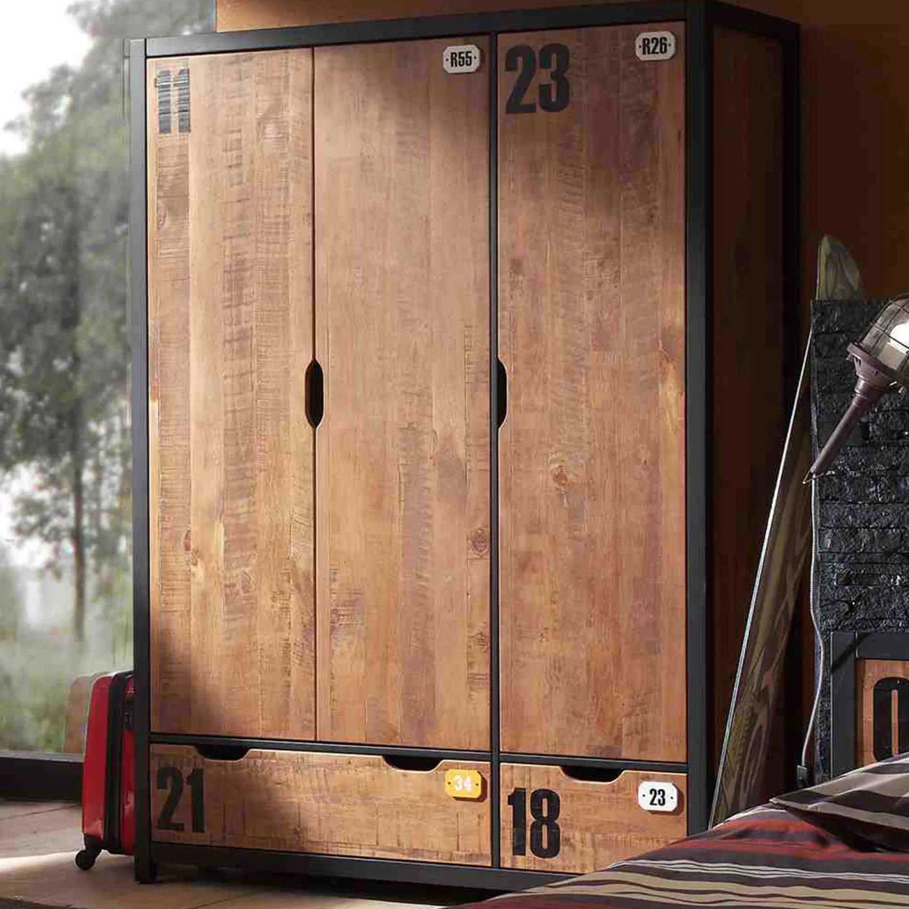 Kleiderschrank Alex 3-türig